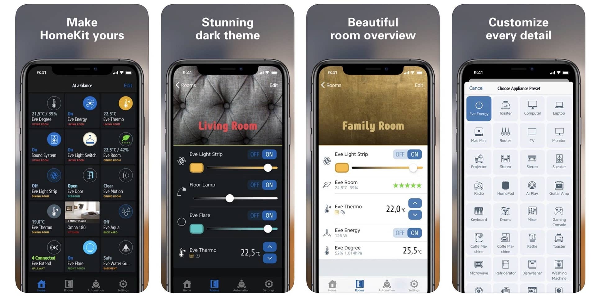 HomeKit 앱용 Eve는 iOS 13 다크 모드 지원, 새로운 탐색 모음 등을 추가