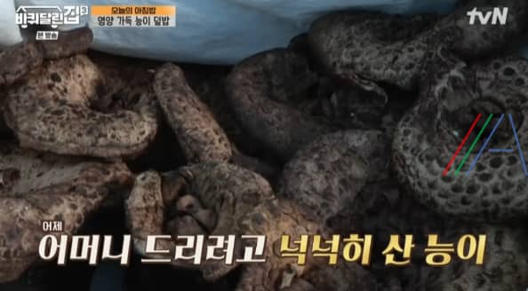 바퀴달린집3 능이 덮밥 레시피 만드는 법