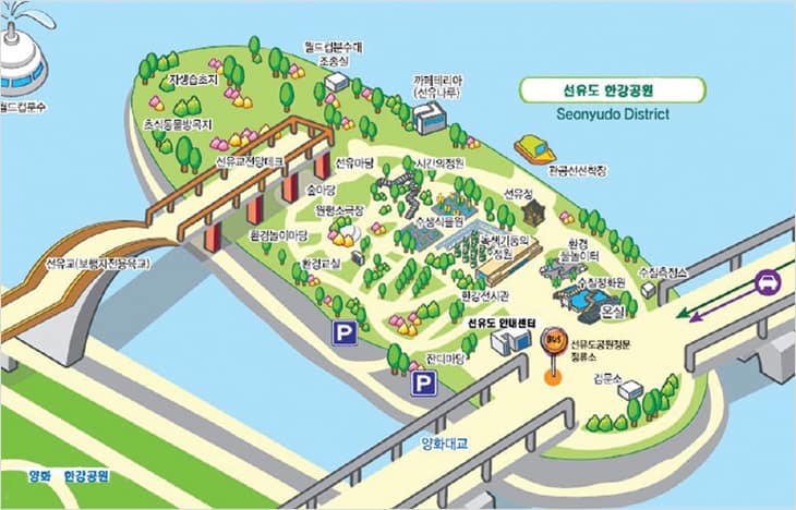 [서울여행] 정수장이었지만 재활용생태공원으로 다시 태어난《선유도공원》