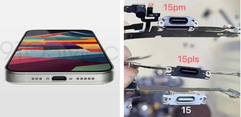 iPhone 15 USB-C포트는 더 빠른 데이터 전송속도를 위해 Thunderbolt를 지원