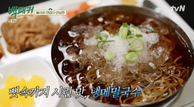 백패커 메밀국수 레시피 – 백종원 냉메밀국수, 250인분 육수 원액 끓이기, 빙수기