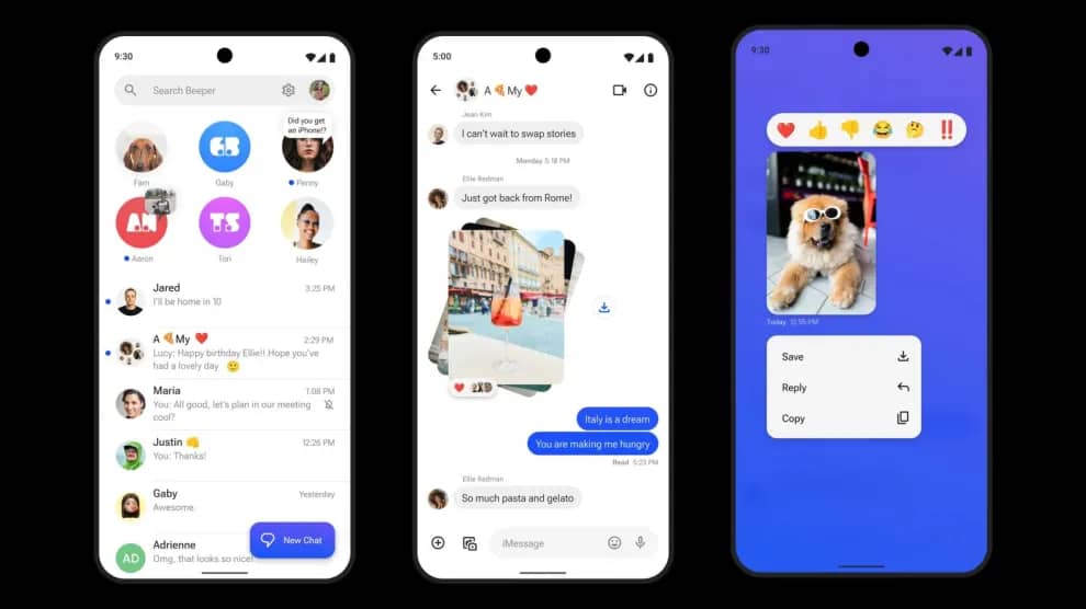 Beeper의 안드로이드용 iMessage 개발 시도와 애플과의 긴박한 대립하여 사실상 중단 공지