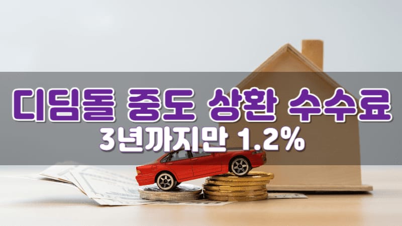 디딤돌 대출 중도 상환 수수료 1.2% 계산 디딤돌 대출 중도 상환 수수료 1.2% 계산